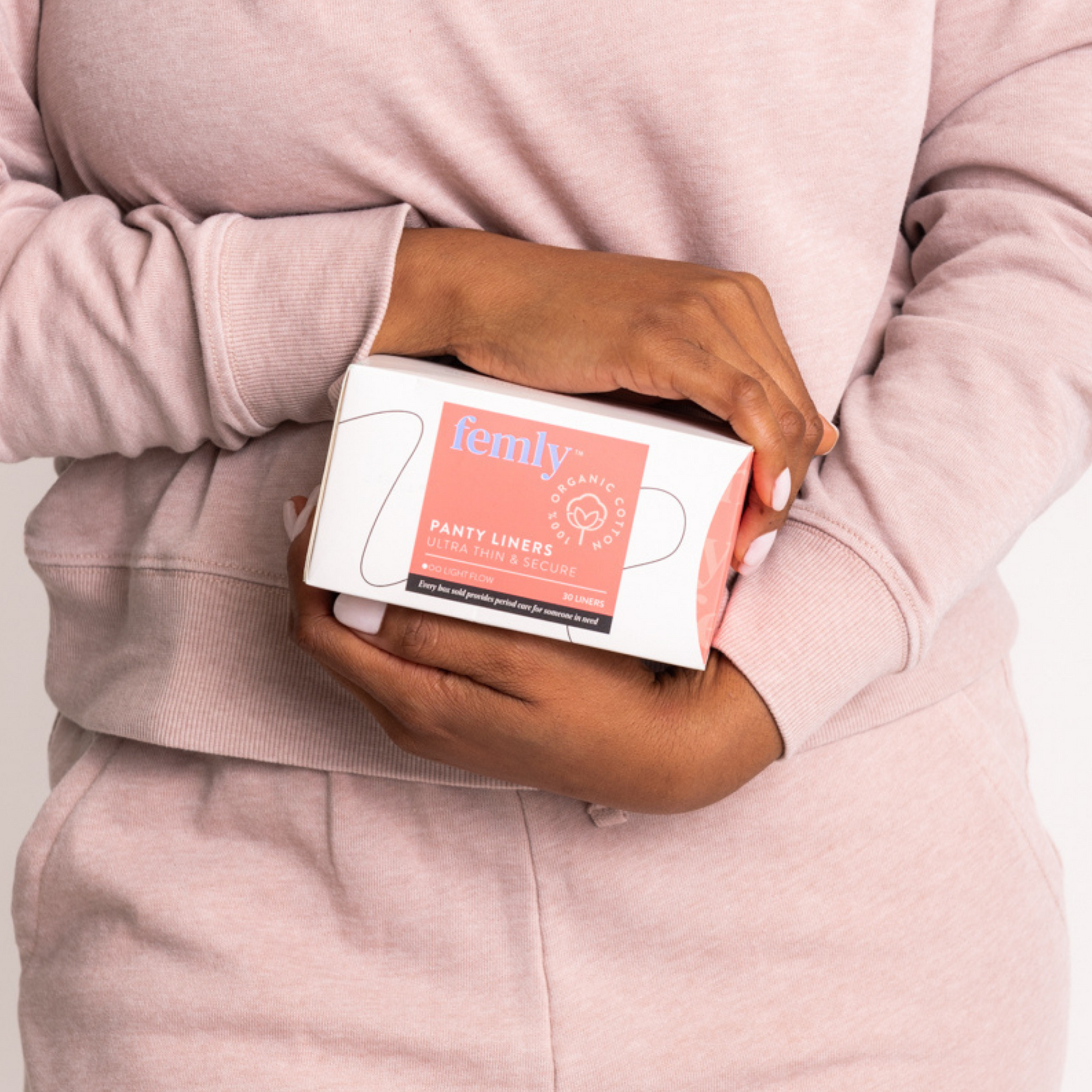 Organic cotton pantyliners